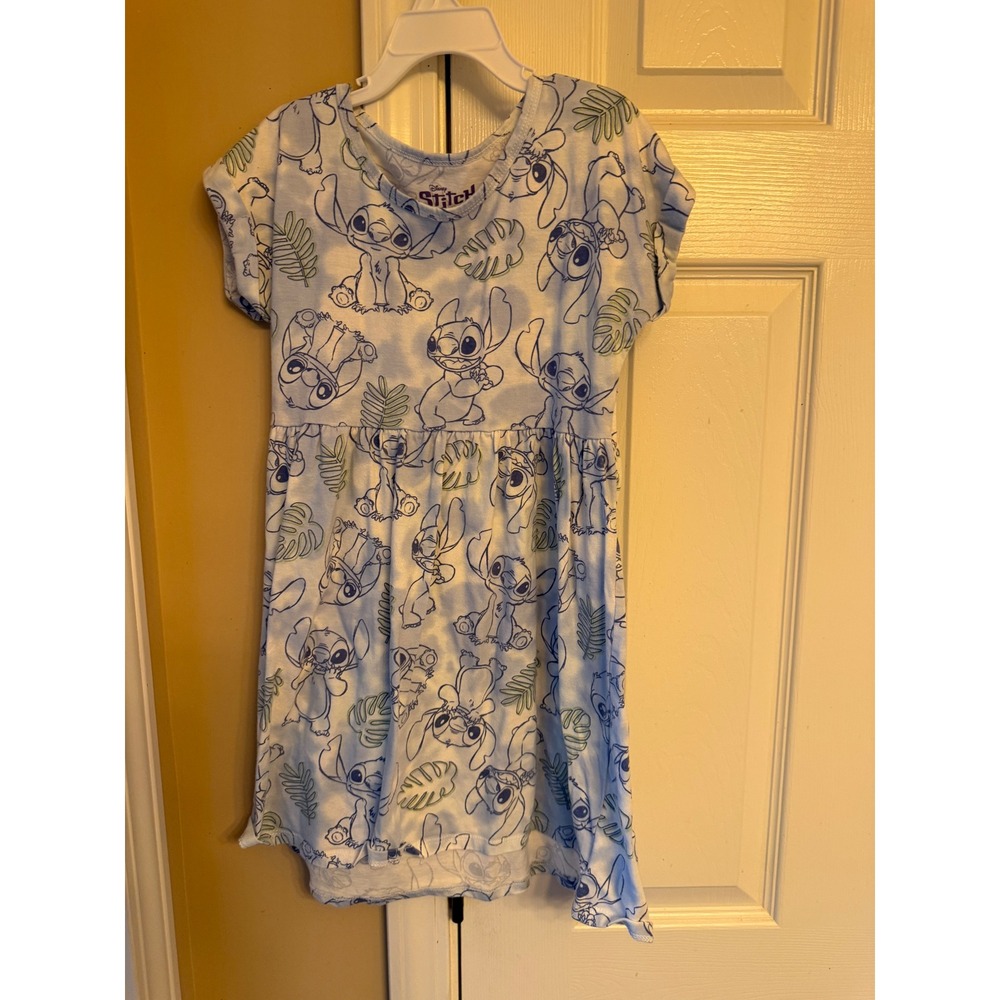 Girls short sleeve stitch dress